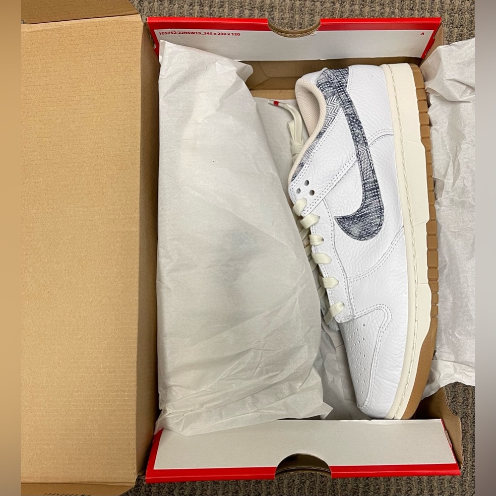 NIKE Dunk Low “New Americana Washed Denim” NEW Men’s Size 13 FN6881-100